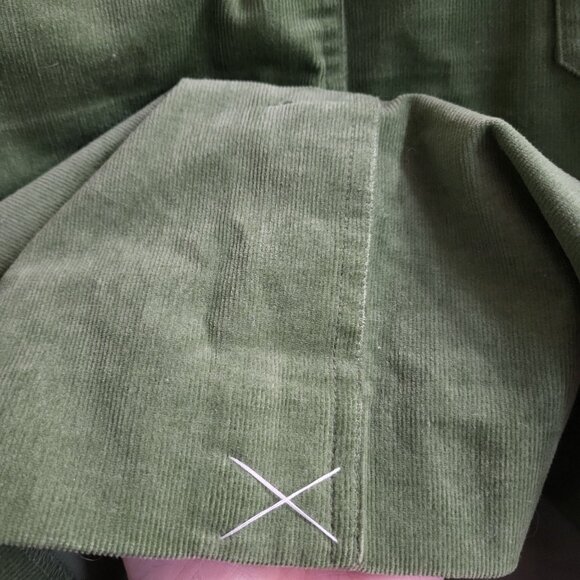 Lily Pulitzer Vintage Y2K Corduroy Skirt Green Womens 12 A Line Mini - Picture 7 of 9